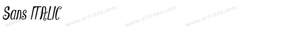 Sans ITALIC字体转换